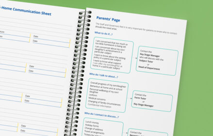 school agenda layout for parent questions