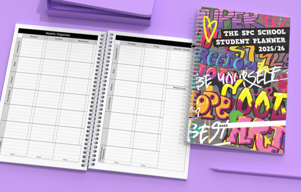 custom school planner for middle school students