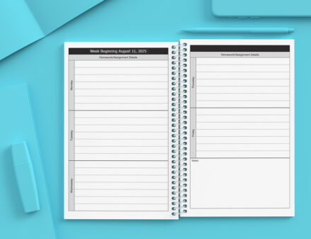 custom school planner for college students that is a great guide to creating a planner with the right layout